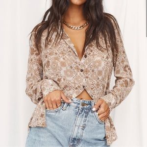 Patterned button down